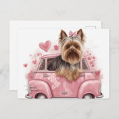 Cartes Postales Dog Yorkshire Postkarte (Vorne/Hinten)