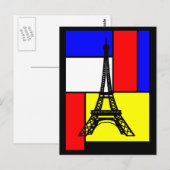 CARTES POSTALES POP ART PARIS DESIGNS LOGOS VISUEL POSTKARTE (Vorne/Hinten)