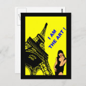 CARTES POSTALES POP ART PARIS DESIGNS LOGOS VISUEL POSTKARTE (Vorne/Hinten)