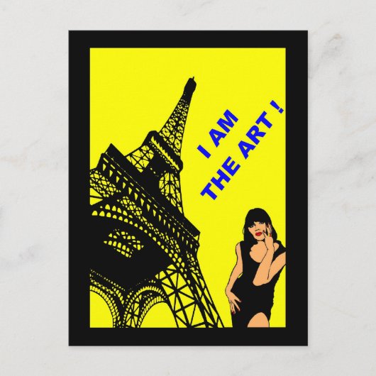 CARTES POSTALES POP ART PARIS DESIGNS LOGOS VISUEL POSTKARTE (Vorderseite)