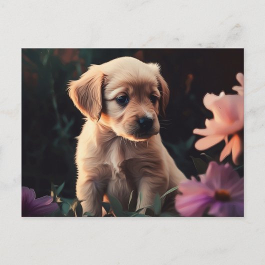 Cartes Postales Puppy Postkarte (Vorderseite)