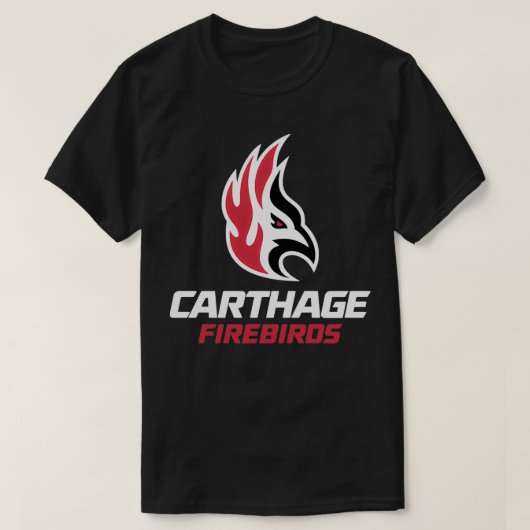 Carthage-Feuervögel Leichtathletikmannschaften T-Shirt (Design vorne)