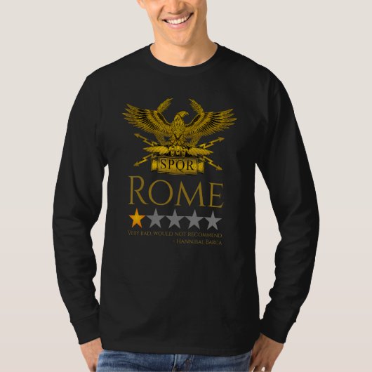 Carthage Hannibal Barca Ancient Rome Second Pun T-Shirt (Vorderseite)