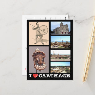 Carthage - I Liebe - Tunesien - Postkarte