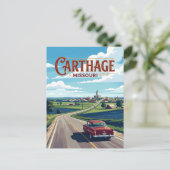 Carthage (Missouri) Postkarte (Stehend Vorderseite)