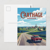 Carthage (Missouri) Postkarte (Vorne/Hinten)