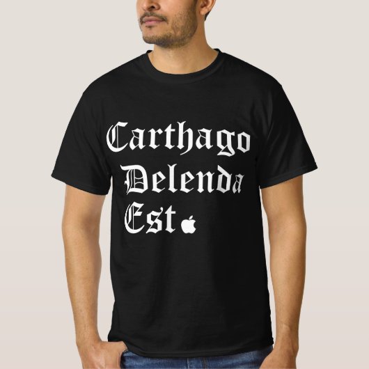 "Carthage Must Fall" - The Zuckerberg Statement T T-Shirt (Vorderseite)