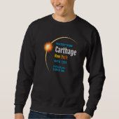 Carthage New York NY Total Solar Eclipse 2024 1 Sweatshirt (Vorderseite)