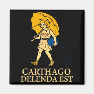 Carthago Delenda Est Lustige Römische Geschichte K Magnet