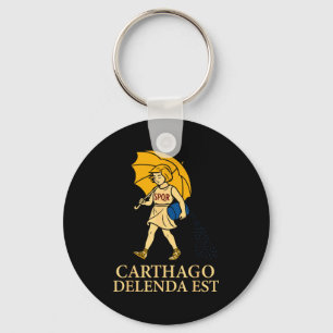 Carthago Delenda Est Lustige römische Geschichte K Schlüsselanhänger