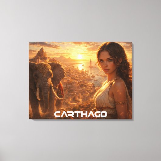 CARTHAGO - TUNIS LEINWANDDRUCK (Vorderseite)