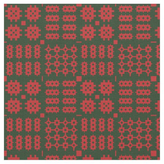 Carthen Coch A Gwyrdd Stoff (Nahaufnahme)