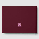 Cartheuserin Gästebuch (Rückseite)