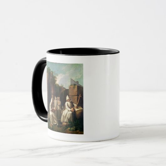 Carthusian Mönche in der Meditation Tasse (Vorderseite Links)