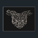 Cartierr Jewelry Necklace ~ Postcard Postkarte<br><div class="desc">Einfach zu anpassen! Um Design, Stil oder Form zu ändern, klicken Sie auf "IT ANRUFEN", nachdem Sie mit Ihrem Design fertig sind, wählen Sie Quantität und klicken Sie auf "Zu KARTE hinzufügen". Je mehr man bestellt, desto mehr rette man, selbst wenn man sich mit verschiedenen Designs mischt. DIE ZUFRIEDENHEIT IST...</div>