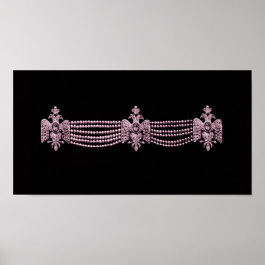 Cartierr Pink Necklace ~ Print Poster (Vorne)