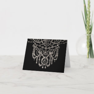 Cartierr Schmuck Halskette ~ Gruß / Notiz Karte
