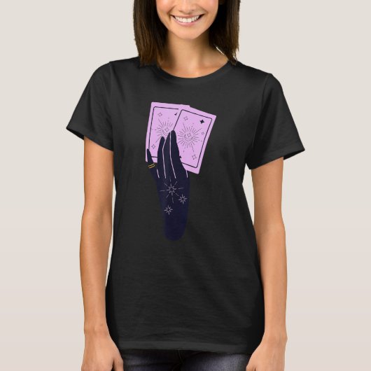 Cartomancer Hand Reading Your Tarot Cards T-Shirt (Vorderseite)