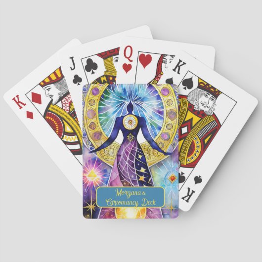 Cartomancy Card Bedeutung des Personalisierten Dec Spielkarten (Rückseite)