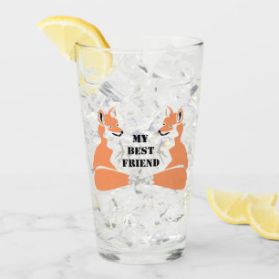 Carton Sheltie Dog Glas