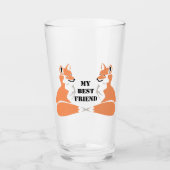 Carton Sheltie Dog Glas (Vorderseite)
