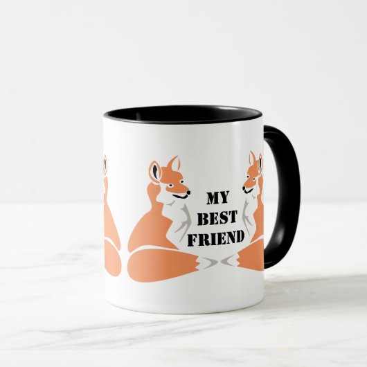 Carton Sheltie Dog Tasse (VorderseiteRechts)