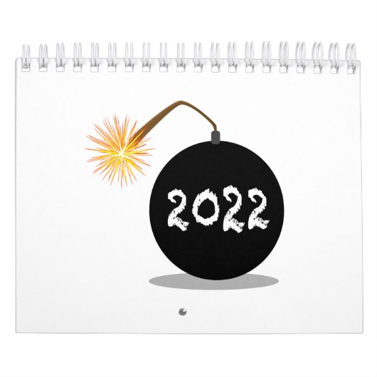 Cartoon 2022 New Years Bomb Kalender (Titelbild)