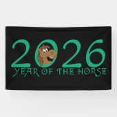 Cartoon 2026 Chinesisches Neujahrsfest Banner (Horizontal)