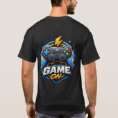 Cartoon-3D-Gaming-Controller-Logo-T-Shirt-Design T-Shirt (Rückseite)