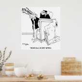 Cartoon 5490 des Gerichtshofs Poster (Küche)