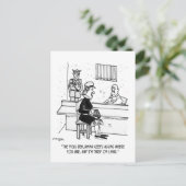 Cartoon 9493 im Gefängnis Postkarte (Stehend Vorderseite)