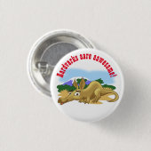 Cartoon Aardvark Button (Vorne & Hinten)