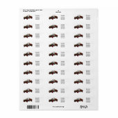 Cartoon-Abbildung 1920 des klassischen Autos (Vorne)