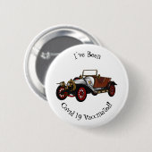 Cartoon-Abbildung 1920 des klassischen Autos Button (Vorne & Hinten)