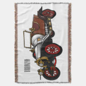 Cartoon-Abbildung 1920 des klassischen Autos Decke (Vorderseite Vertikal)