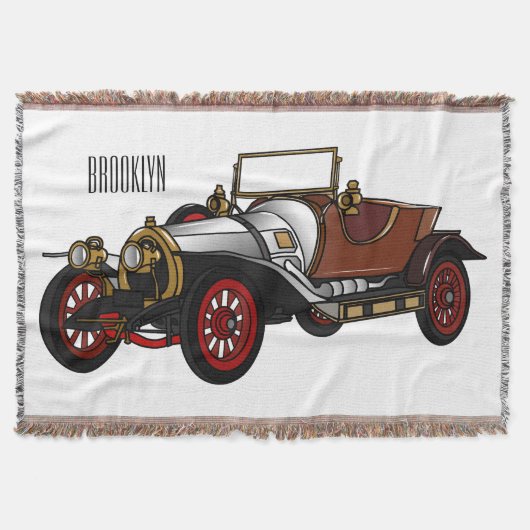 Cartoon-Abbildung 1920 des klassischen Autos Decke (Vorderseite)