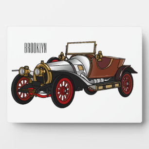 Cartoon-Abbildung 1920 des klassischen Autos Fotoplatte