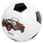 Cartoon-Abbildung 1920 des klassischen Autos Fußball (Dreiviertel)