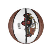 Cartoon-Abbildung 1920 des klassischen Autos Mini Basketball (Vertikal)