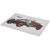 Cartoon-Abbildung 1920 des klassischen Autos Schneidebrett (Ecke)
