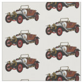 Cartoon-Abbildung 1920 des klassischen Autos Stoff (Nahaufnahme)