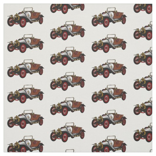 Cartoon-Abbildung 1920 des klassischen Autos Stoff (Muster)