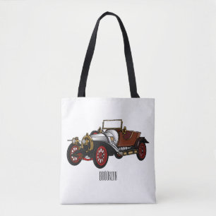 Cartoon-Abbildung 1920 des klassischen Autos Tasche