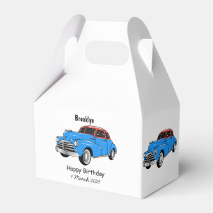 Cartoon-Abbildung 1948 des klassischen Autos Geschenkschachtel