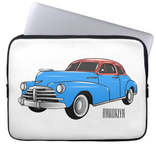 Cartoon-Abbildung 1948 des klassischen Autos Laptopschutzhülle