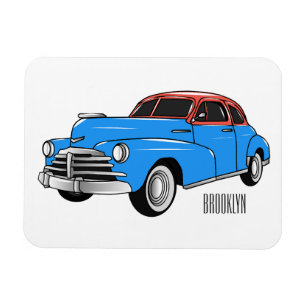 Cartoon-Abbildung 1948 des klassischen Autos Magnet