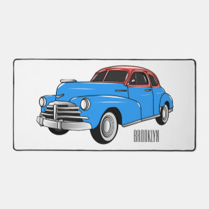 Cartoon-Abbildung 1948 des klassischen Autos Schreibtischunterlage