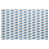 Cartoon-Abbildung 1948 des klassischen Autos Stoff (Fat Quarter (45,7 x 55,9 cm))