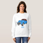 Cartoon-Abbildung 1948 des klassischen Autos Sweatshirt (Vorne ganz)