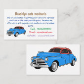 Cartoon-Abbildung 1948 des klassischen Autos Visitenkarte (Vorne/Hinten)